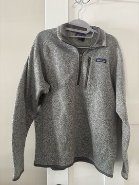 Patagonia Men’s Gray Zip-Up Fleece Pullover